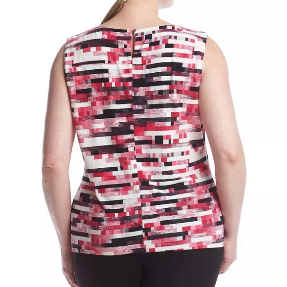 Calvin Klein Pleat Neck Top Sleeveless Size P - Picture 5 of 17